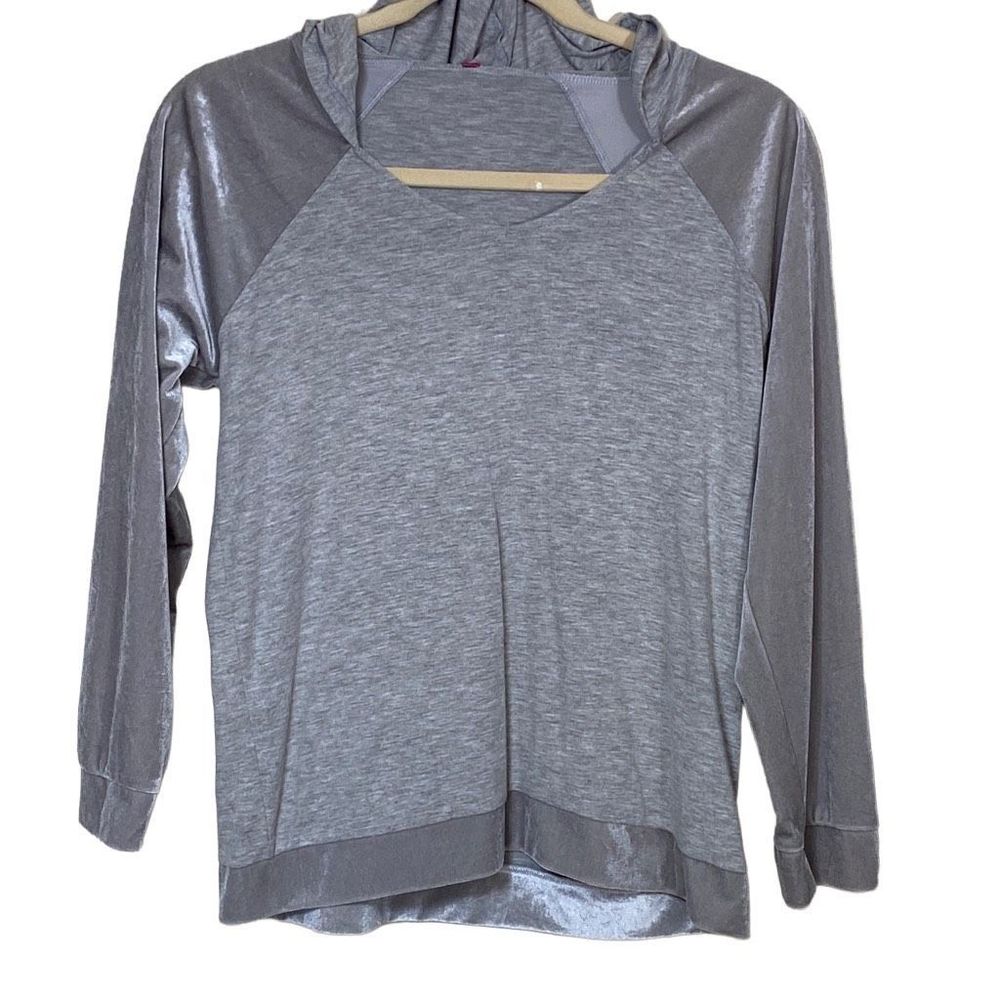 Vince Camuto Women's Gray Long-Sleeve Hoodie Jacket Size XL